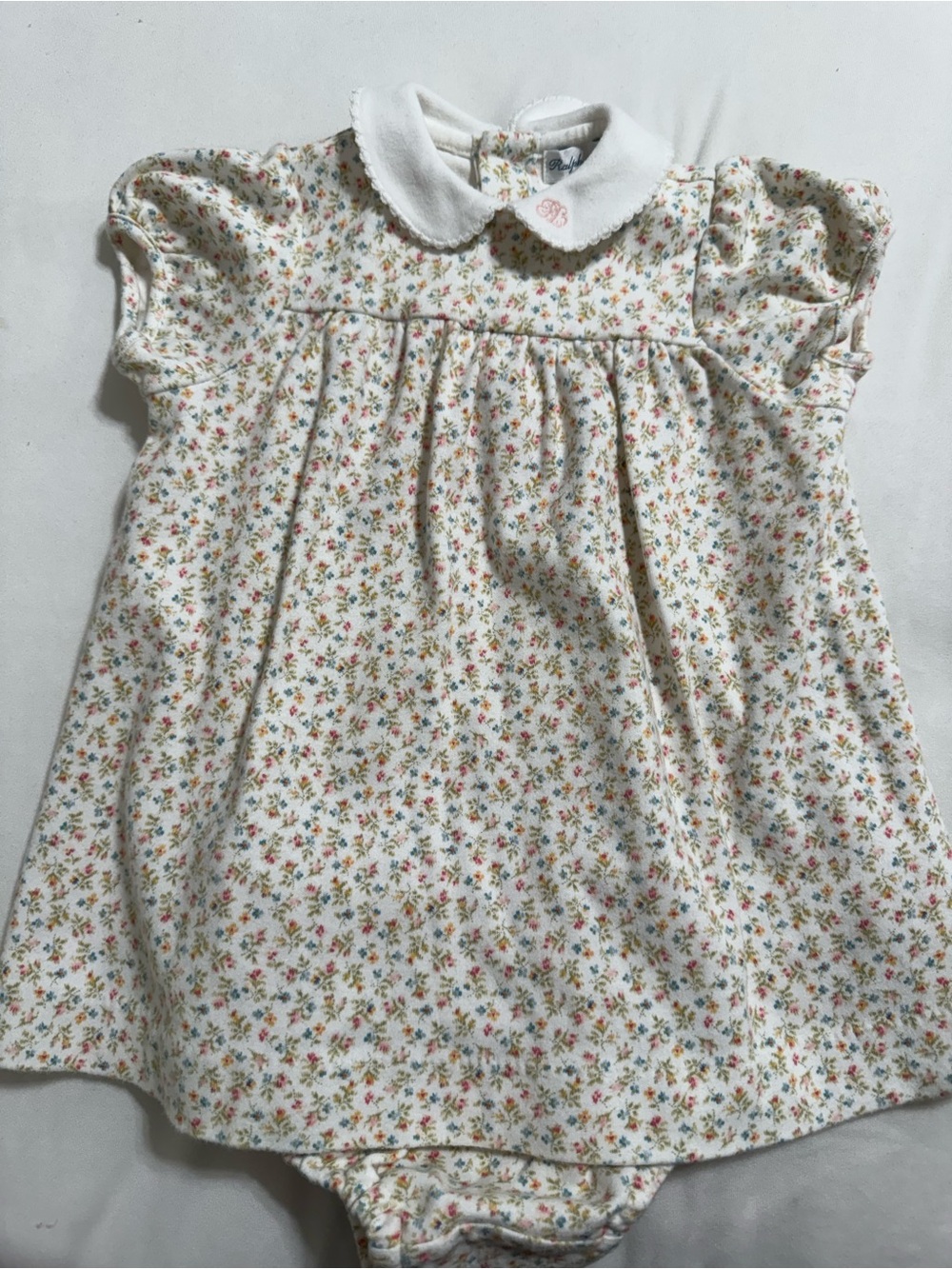 Baby Floral Collar Dress Bodysuit - Ralph Lauren